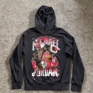 Jordan Gray Hoodie with Red Accents